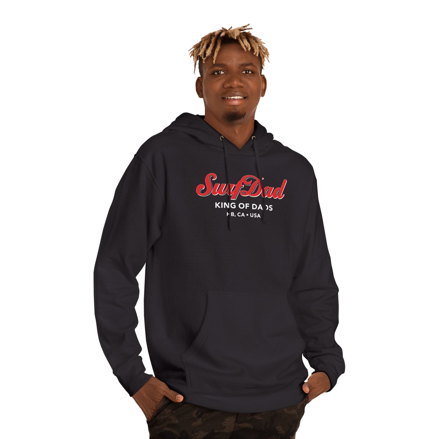 SURF DAD KING OF DADS CURSIVE HOODIE