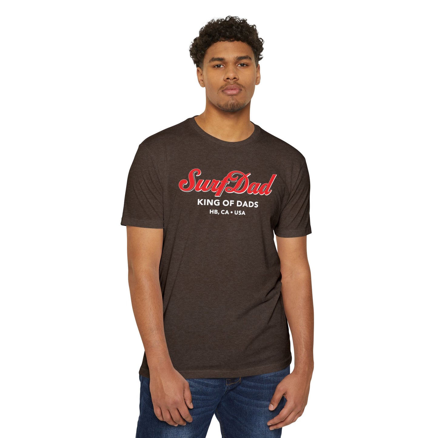 SURF DAD KING OF DADS CURSIVE TEE