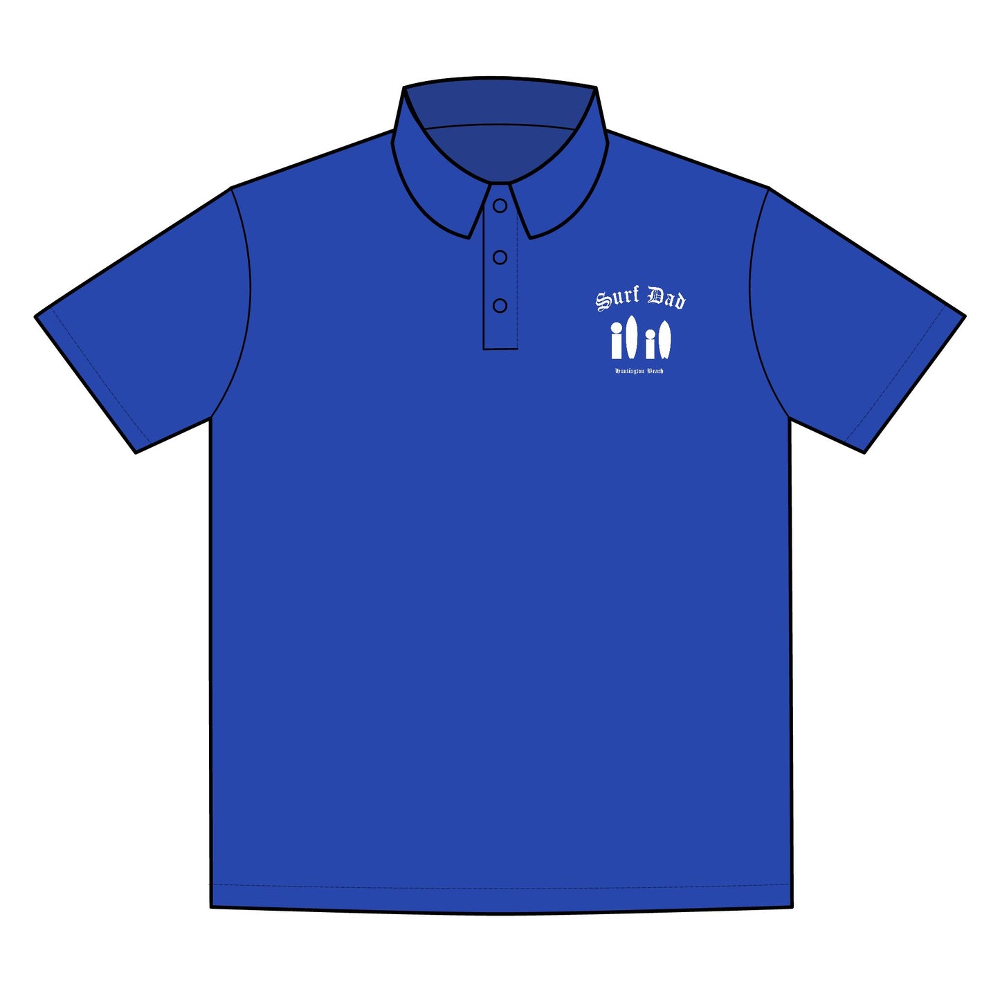 SURF DAD OE SYMBOL GOLF POLO
