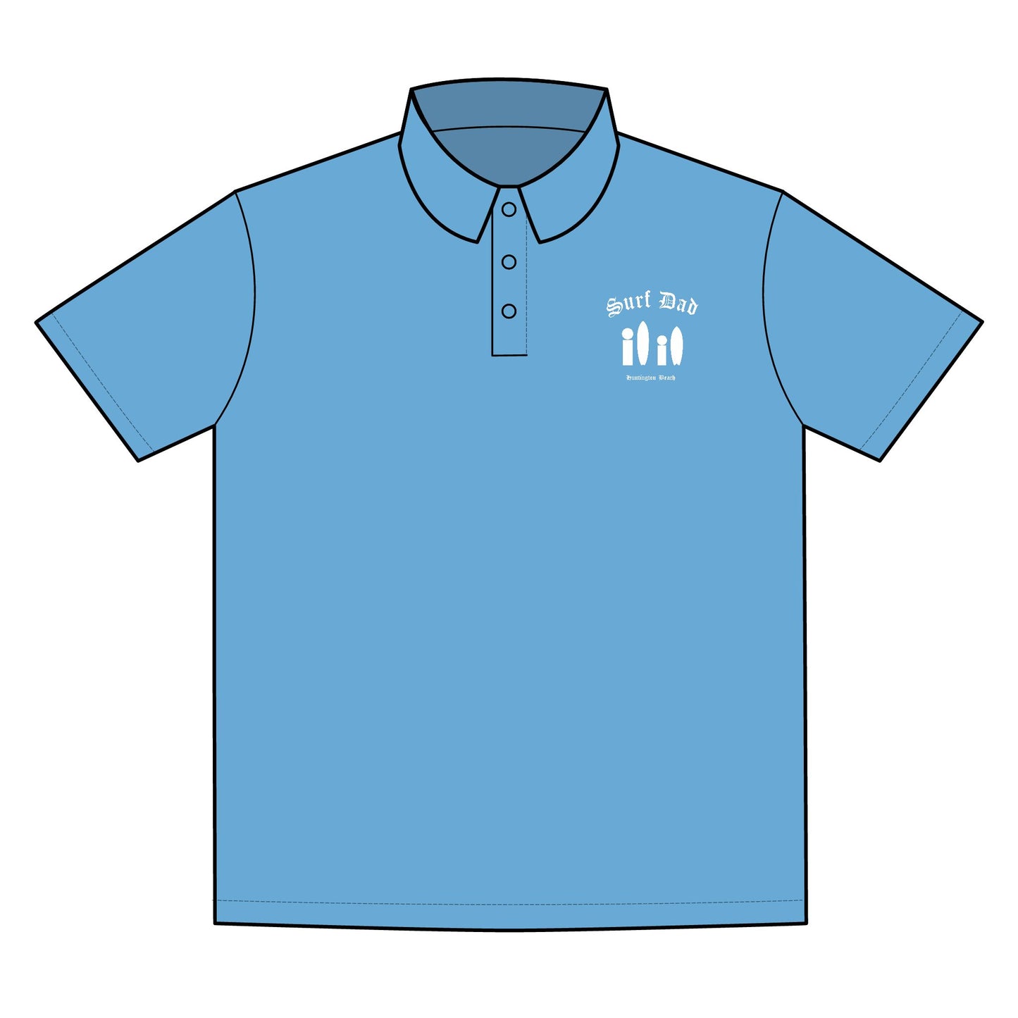 SURF DAD OE SYMBOL GOLF POLO