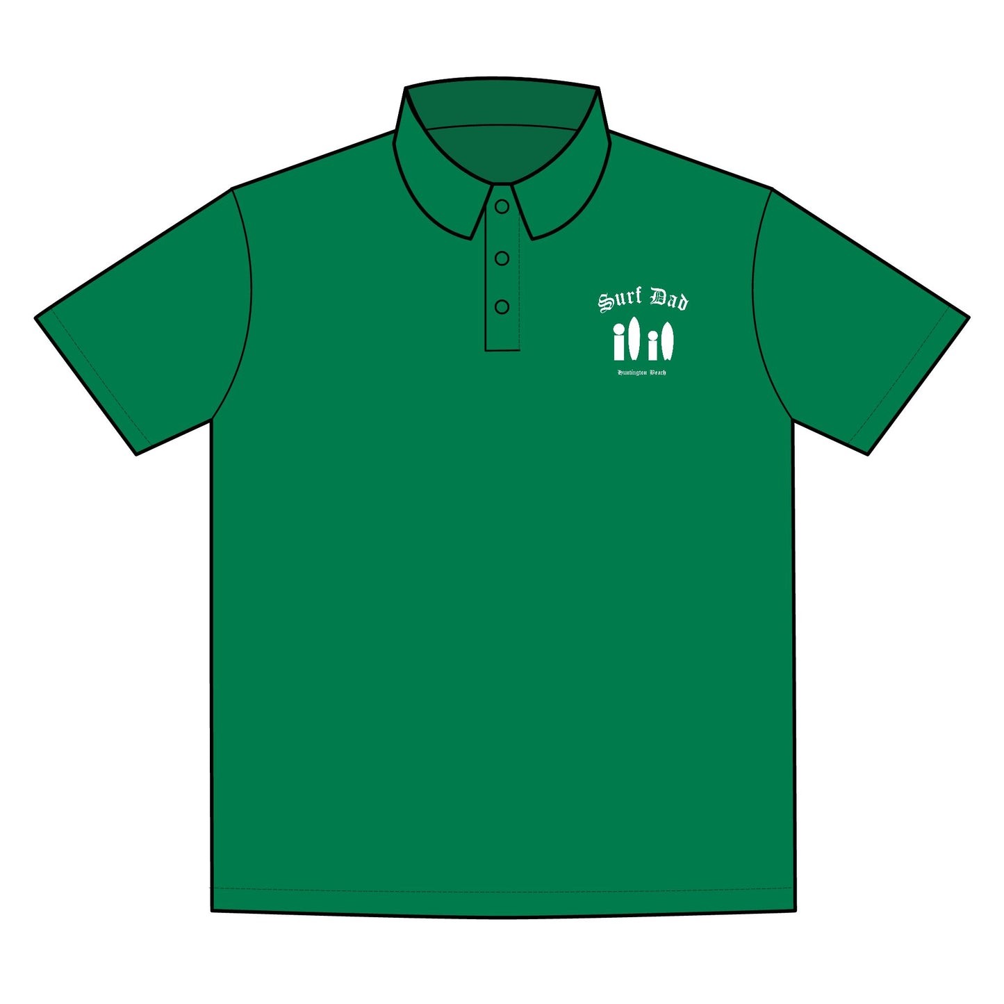 SURF DAD OE SYMBOL GOLF POLO