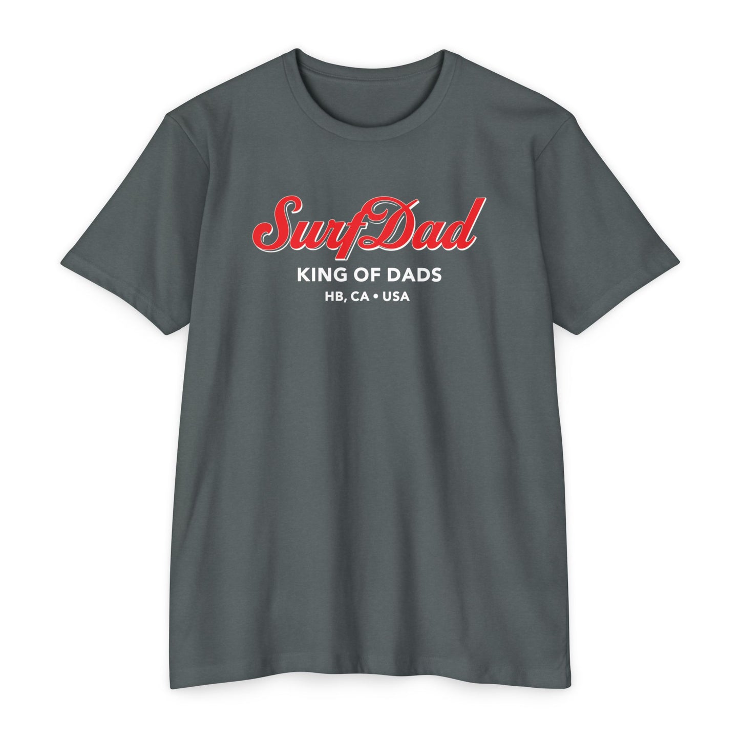 SURF DAD KING OF DADS CURSIVE TEE