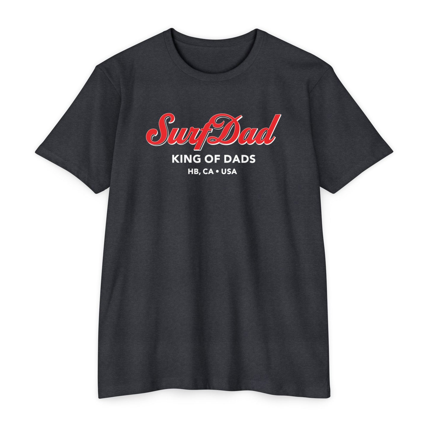 SURF DAD KING OF DADS CURSIVE TEE