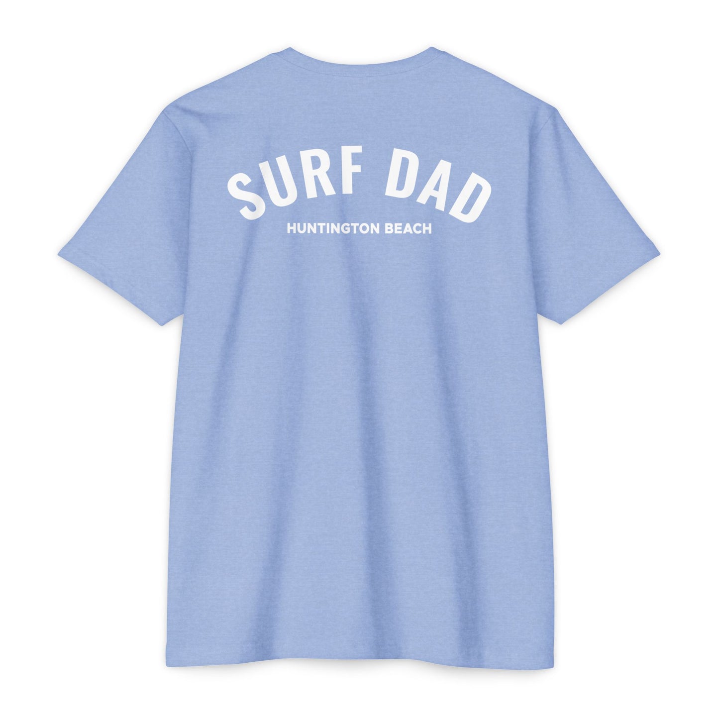 SURF DAD WHITE LOGO TEE