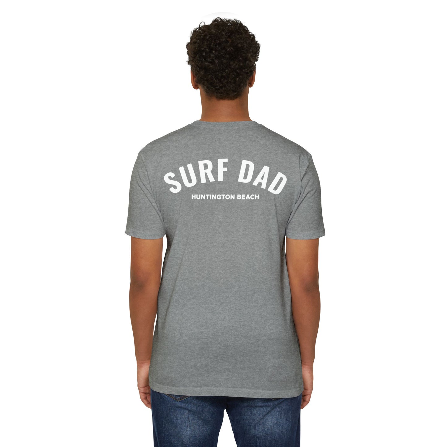 SURF DAD WHITE LOGO TEE