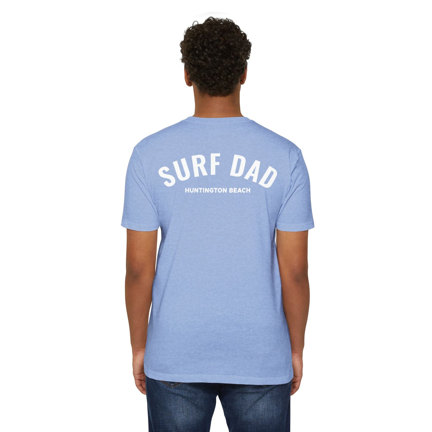 SURF DAD WHITE LOGO TEE