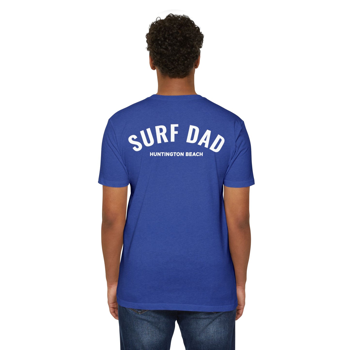 SURF DAD WHITE LOGO TEE