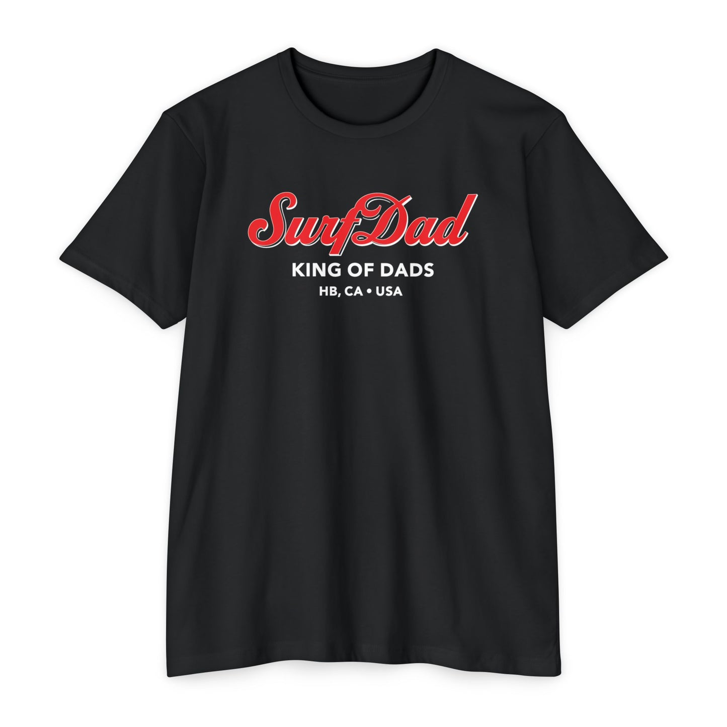 SURF DAD KING OF DADS CURSIVE TEE