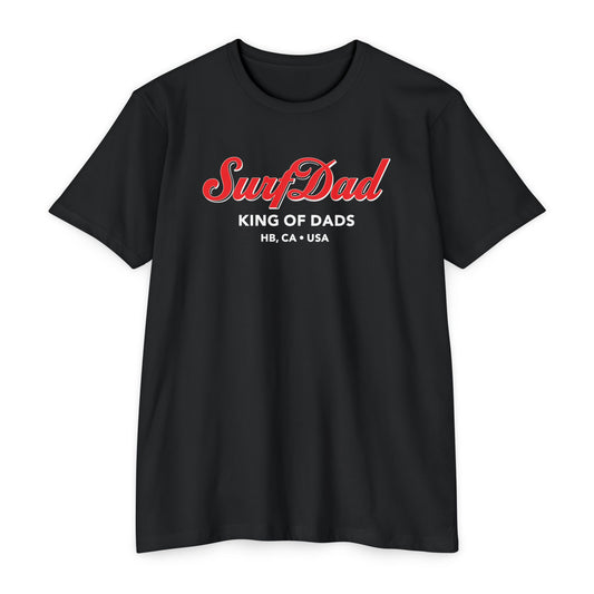 SURF DAD KING OF DADS CURSIVE TEE