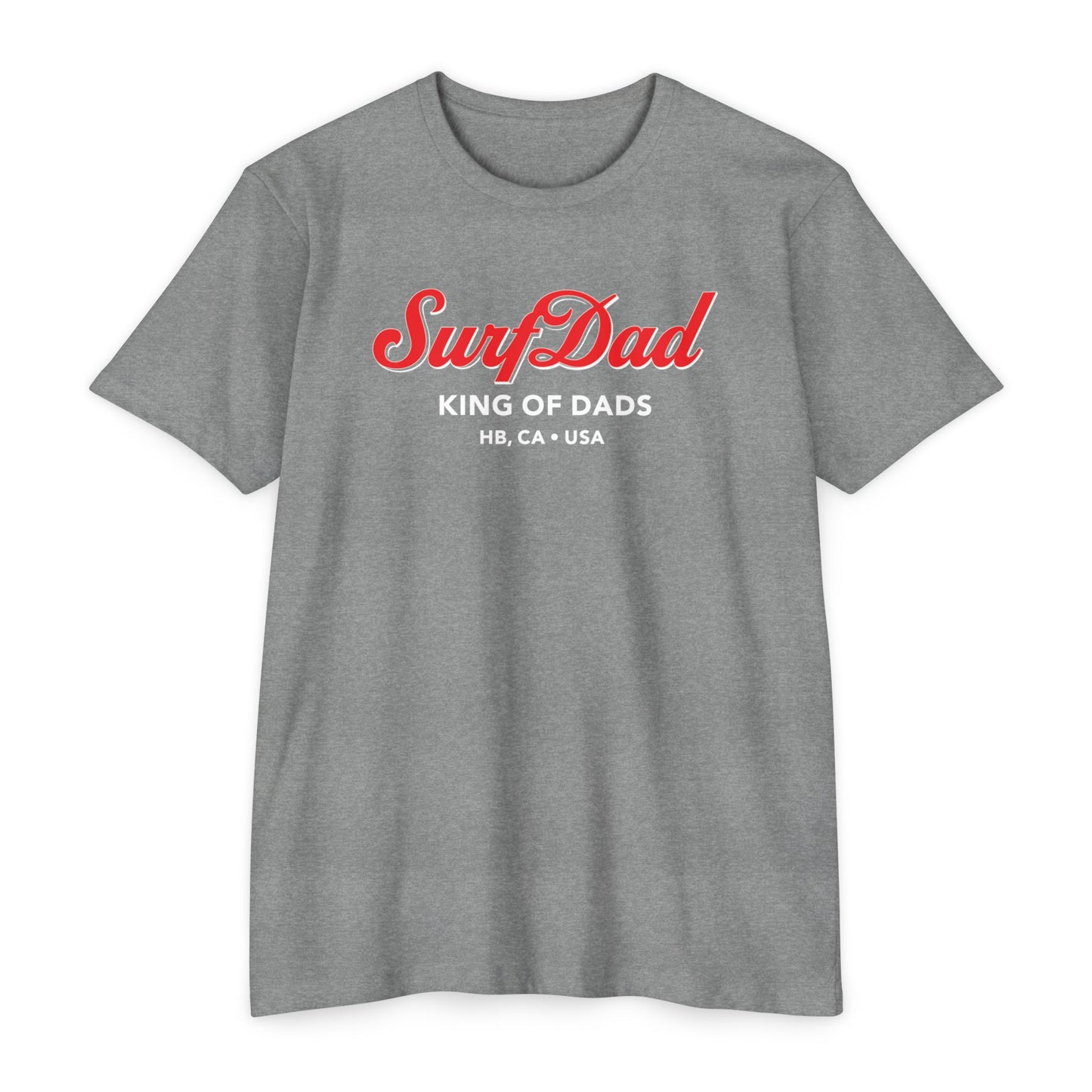 SURF DAD KING OF DADS CURSIVE TEE