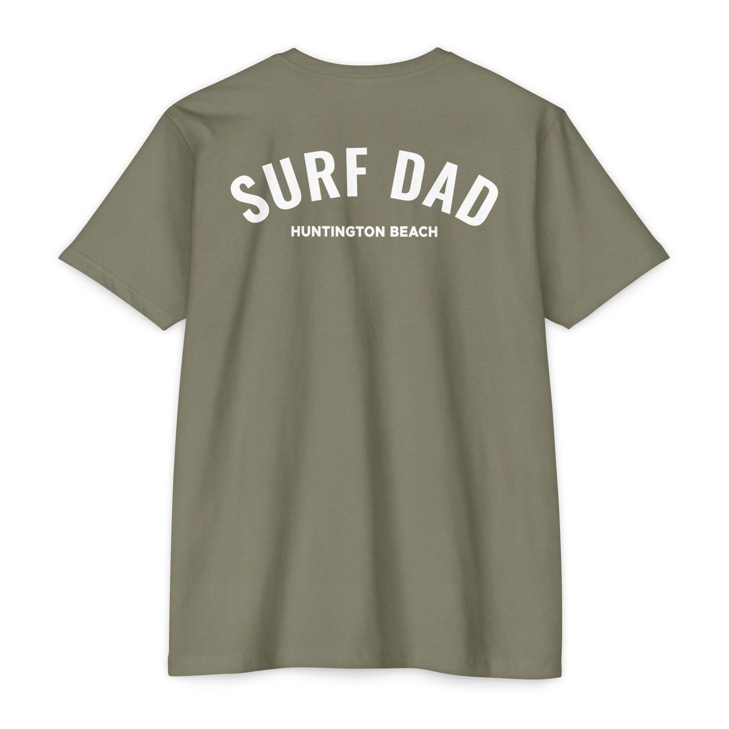 SURF DAD WHITE LOGO TEE