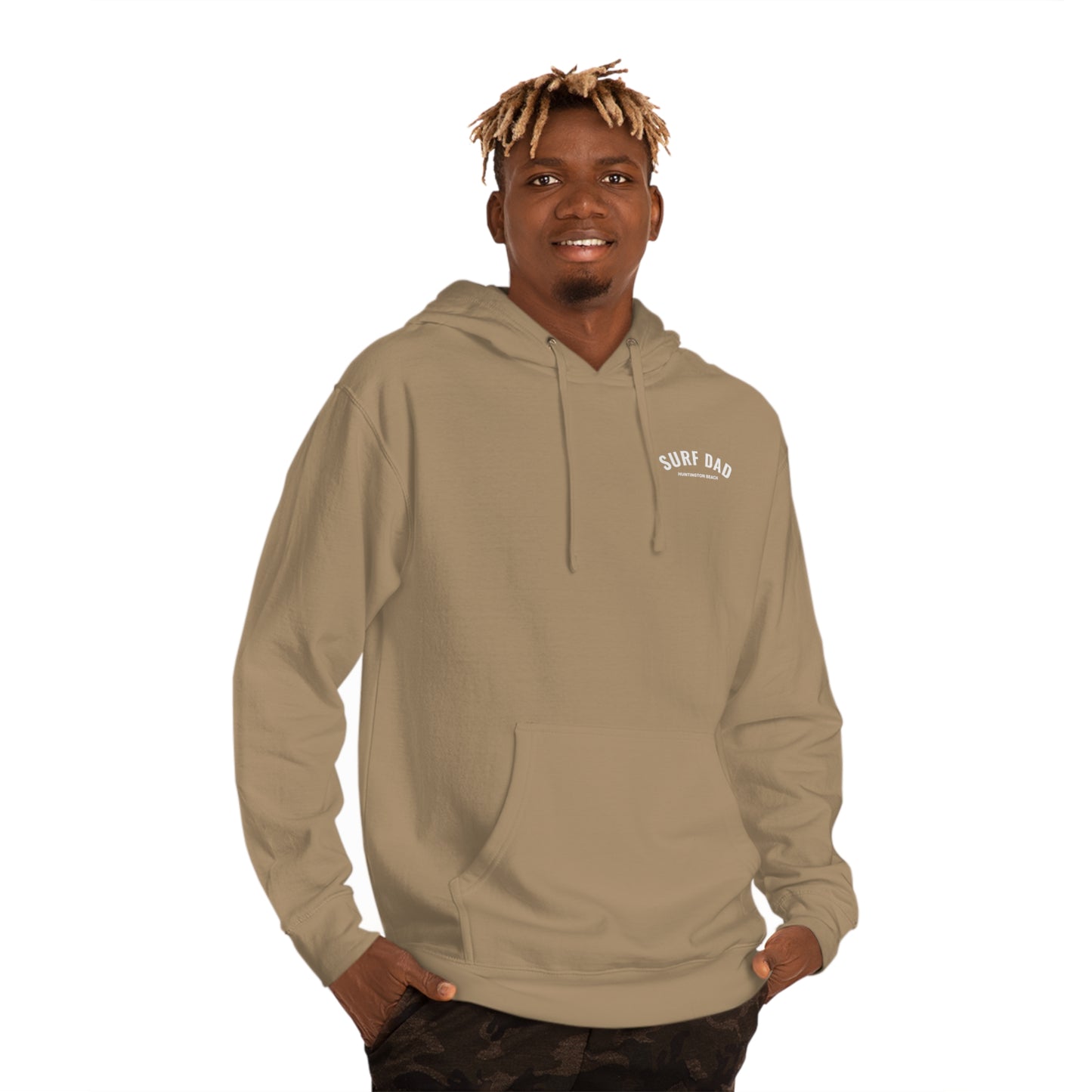 SURF DAD WHITE LOGO Hoodie