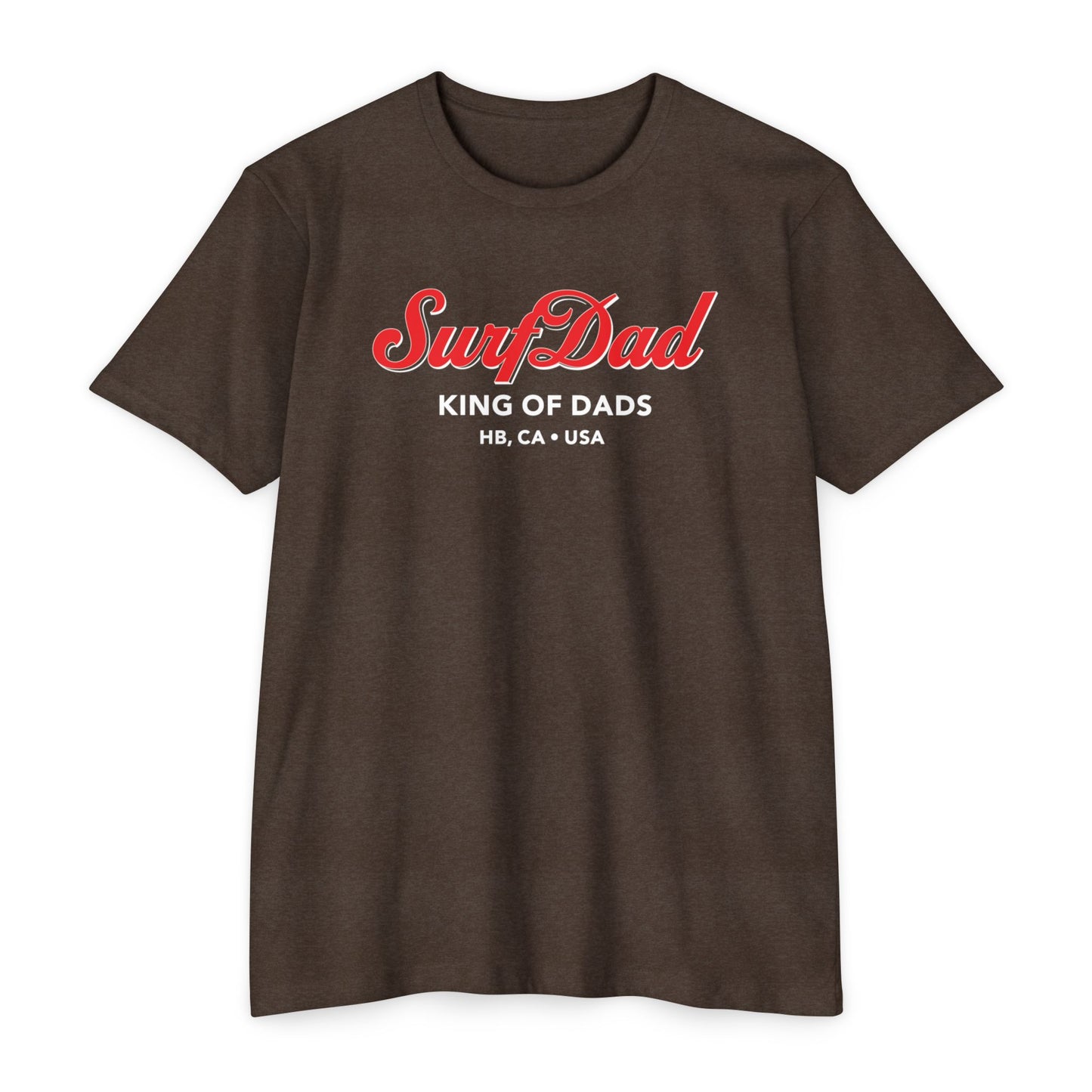 SURF DAD KING OF DADS CURSIVE TEE
