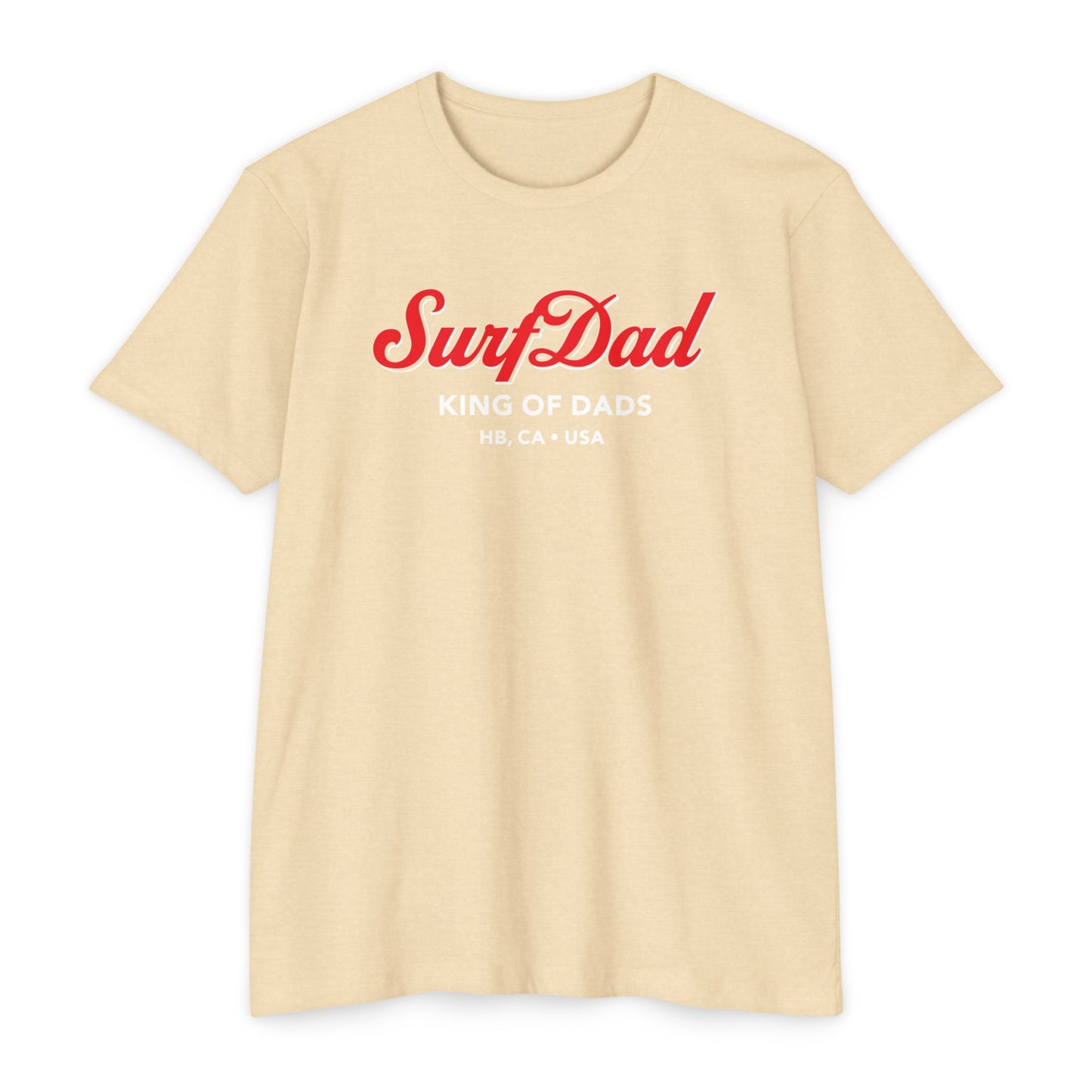 SURF DAD KING OF DADS CURSIVE TEE