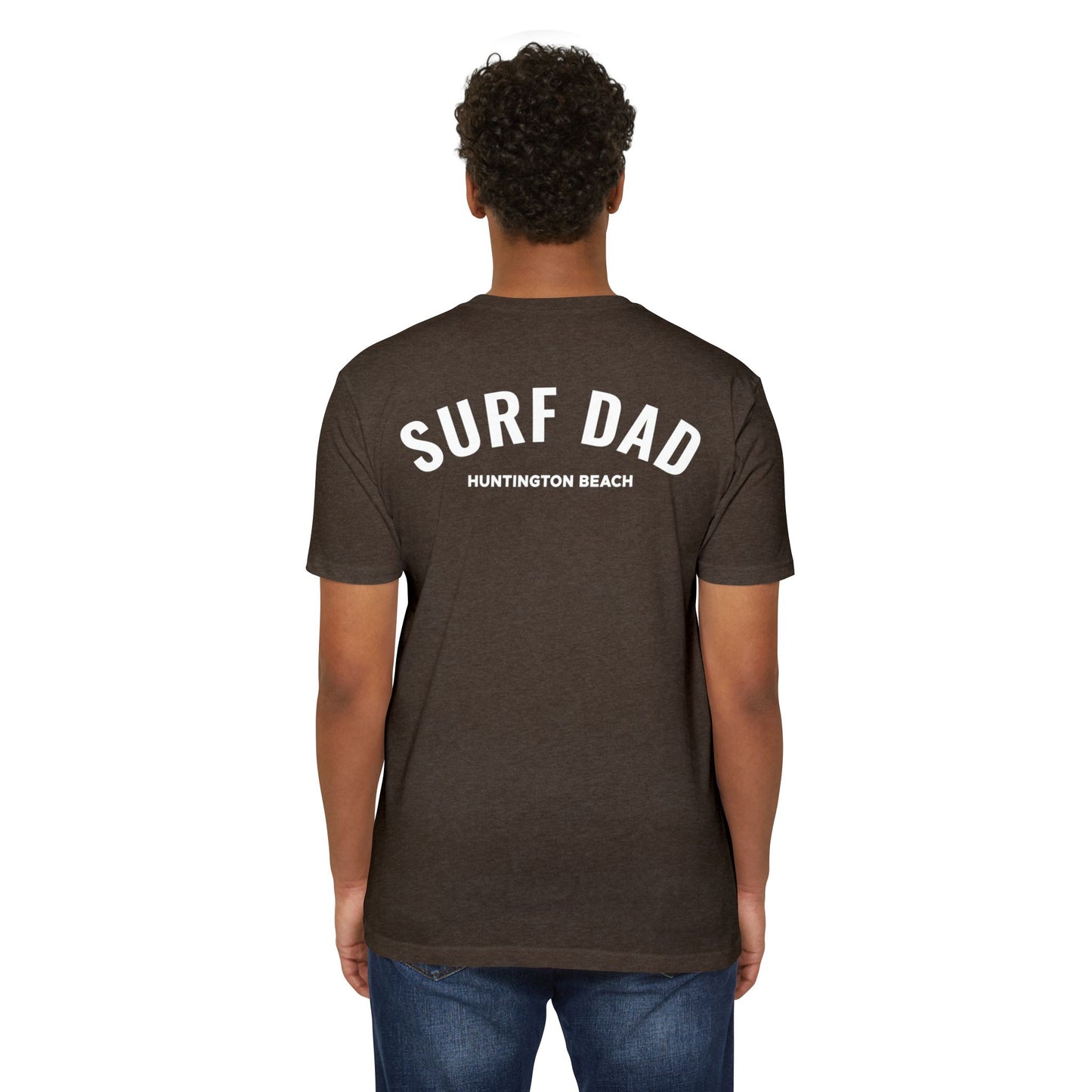 SURF DAD WHITE LOGO TEE