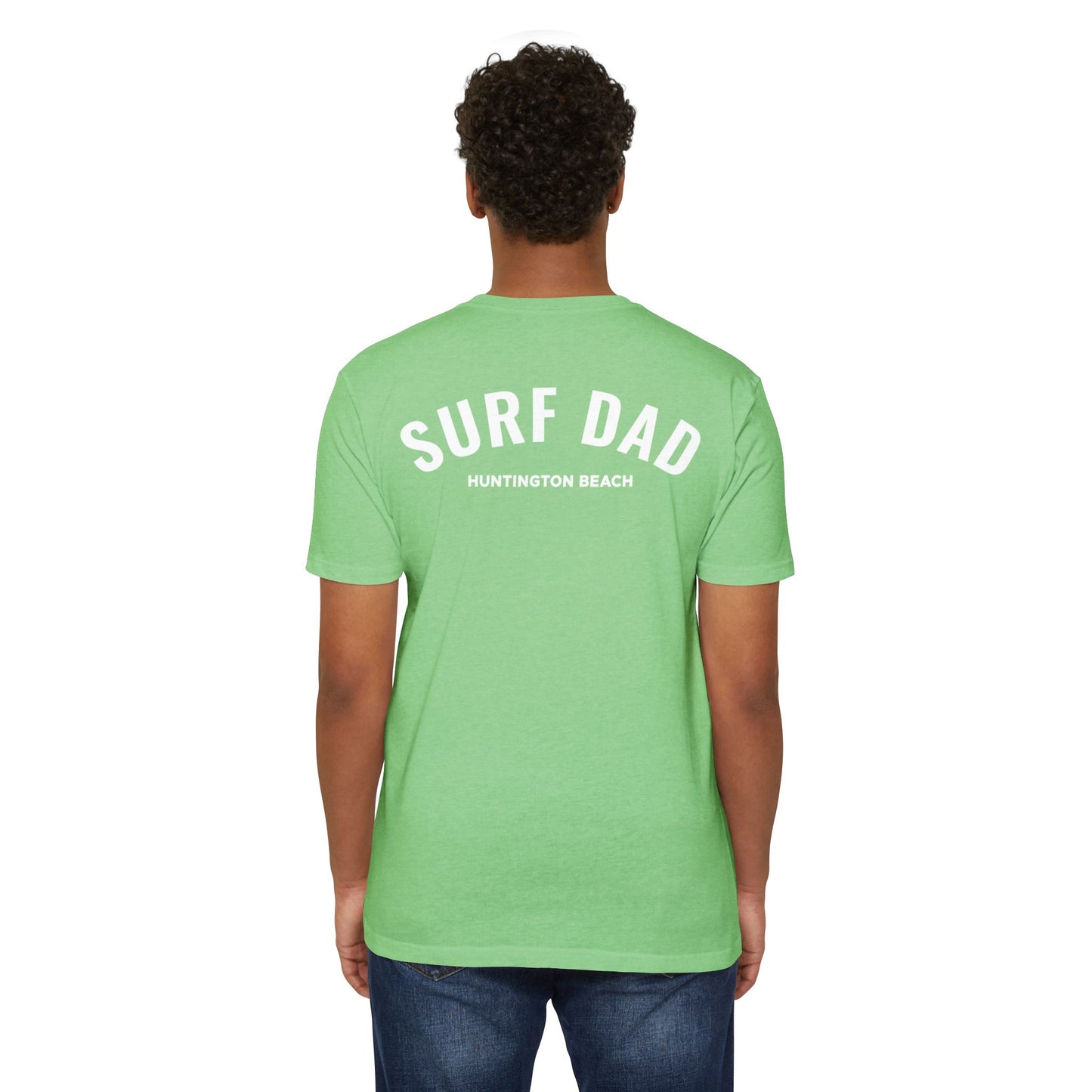 SURF DAD WHITE LOGO TEE