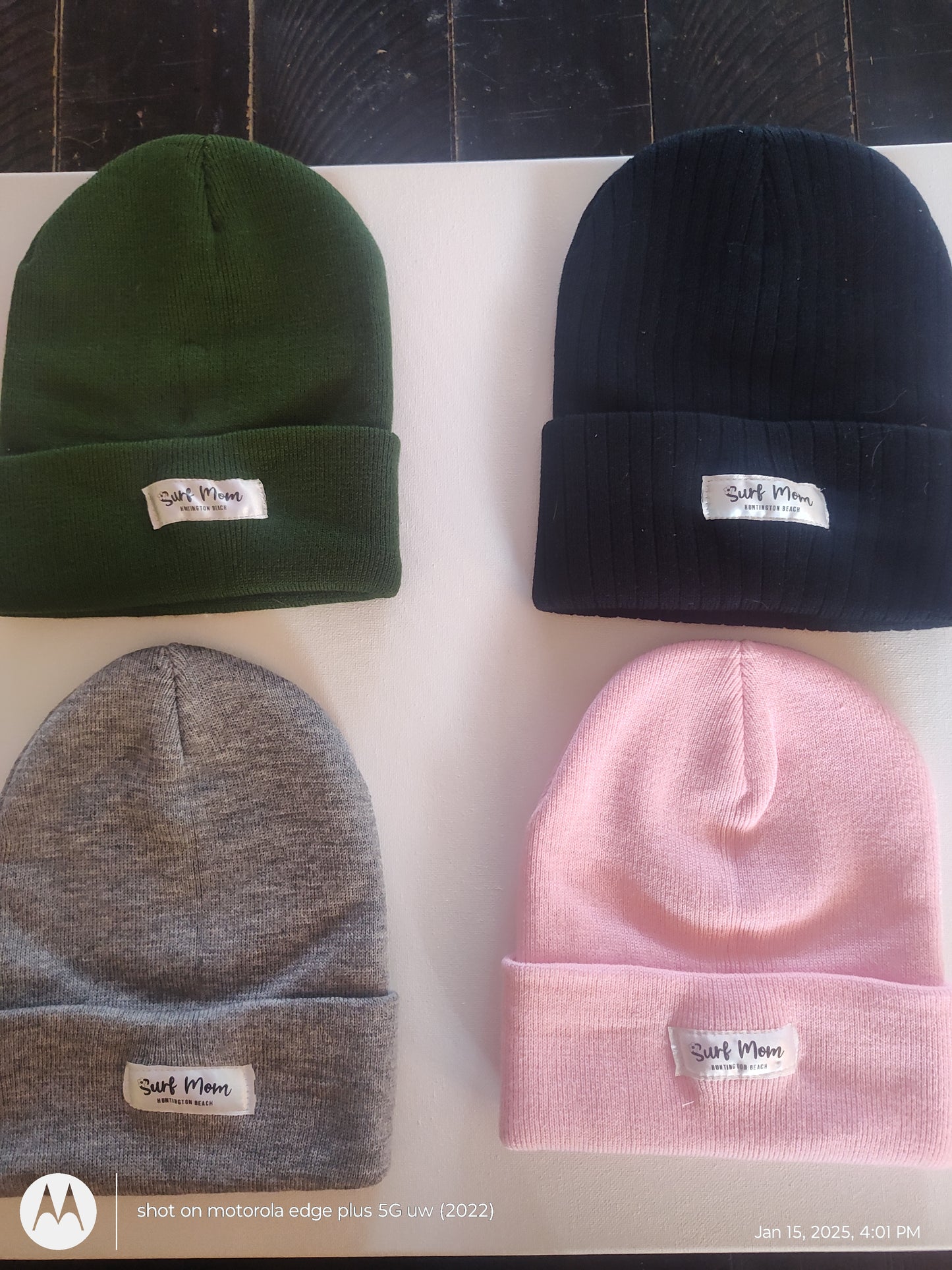 SURF MOM LOGO BEANIES